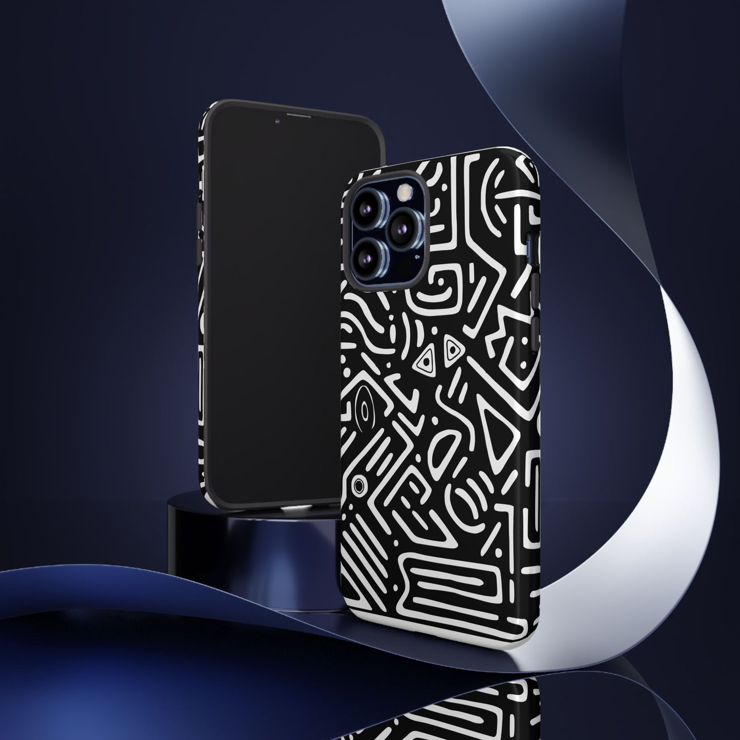 Stylish Phone Case, Abstract Design, Tough Cell Phone Cover, Modern Smartphone Protector, Gift for Tech Lovers, Unique Accessories
