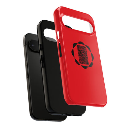 Tough Cases Phone Case, Bold Red Design, Unique Gift for Tech Lovers, Customize for Birthdays, Holidays, Everyday Use