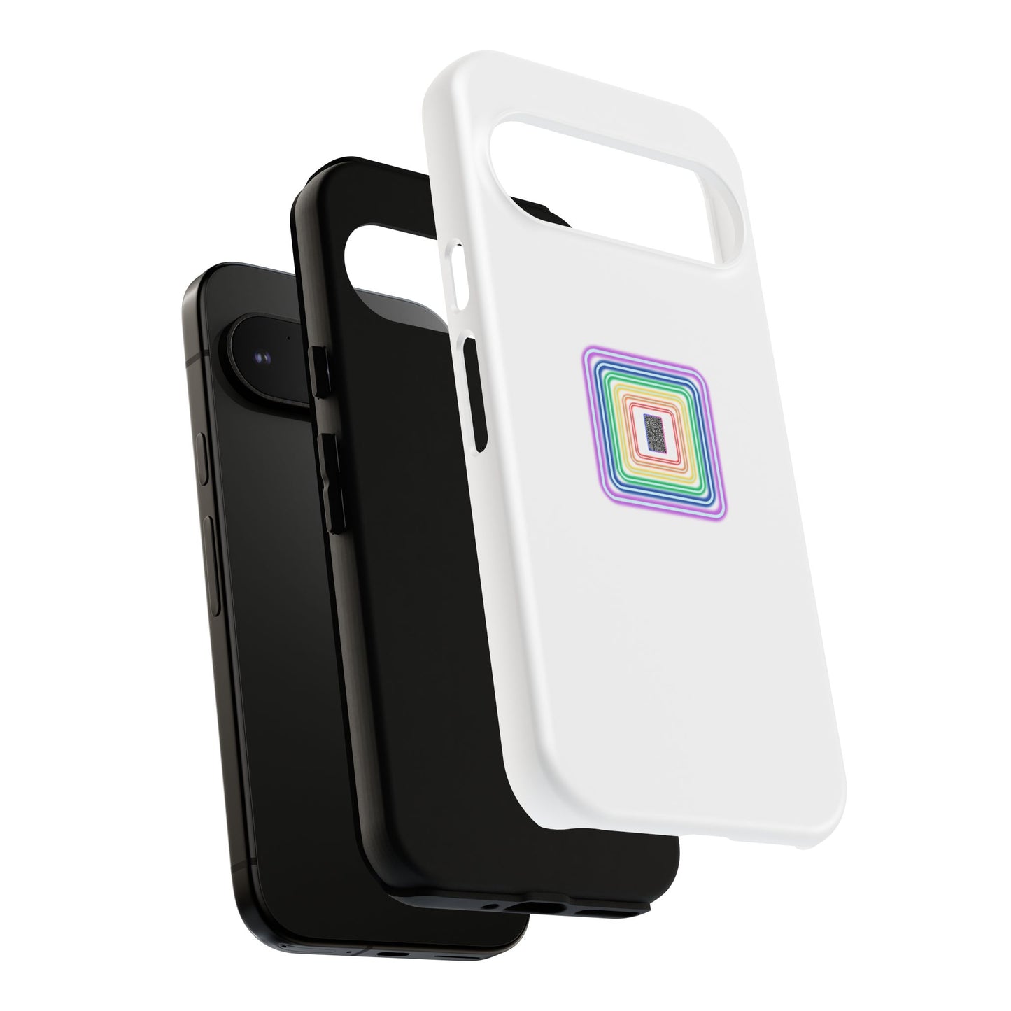 Colorful Geometric Phone Case for Tough Cases, Fun Phone Accessory, Unique Gift, Trendy Tech, Phone Protection