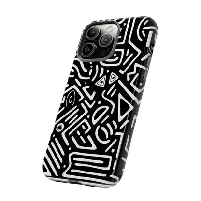 Stylish Phone Case, Abstract Design, Tough Cell Phone Cover, Modern Smartphone Protector, Gift for Tech Lovers, Unique Accessories