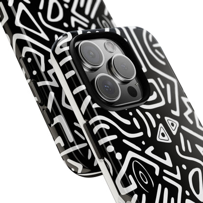 Stylish Phone Case, Abstract Design, Tough Cell Phone Cover, Modern Smartphone Protector, Gift for Tech Lovers, Unique Accessories