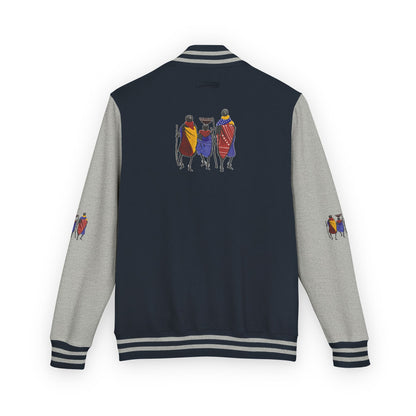 Ngwetsi - Unisex Letterman Jacket with Colorful Parrots Design, Trendy Outerwear, Casual Style, Gift for Animal Lovers, Comfortable and [...]