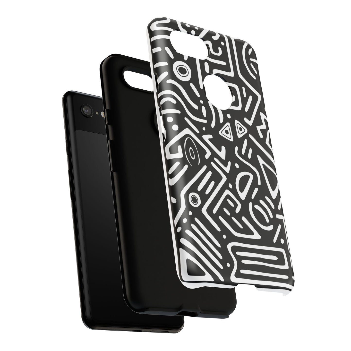 Stylish Phone Case, Abstract Design, Tough Cell Phone Cover, Modern Smartphone Protector, Gift for Tech Lovers, Unique Accessories