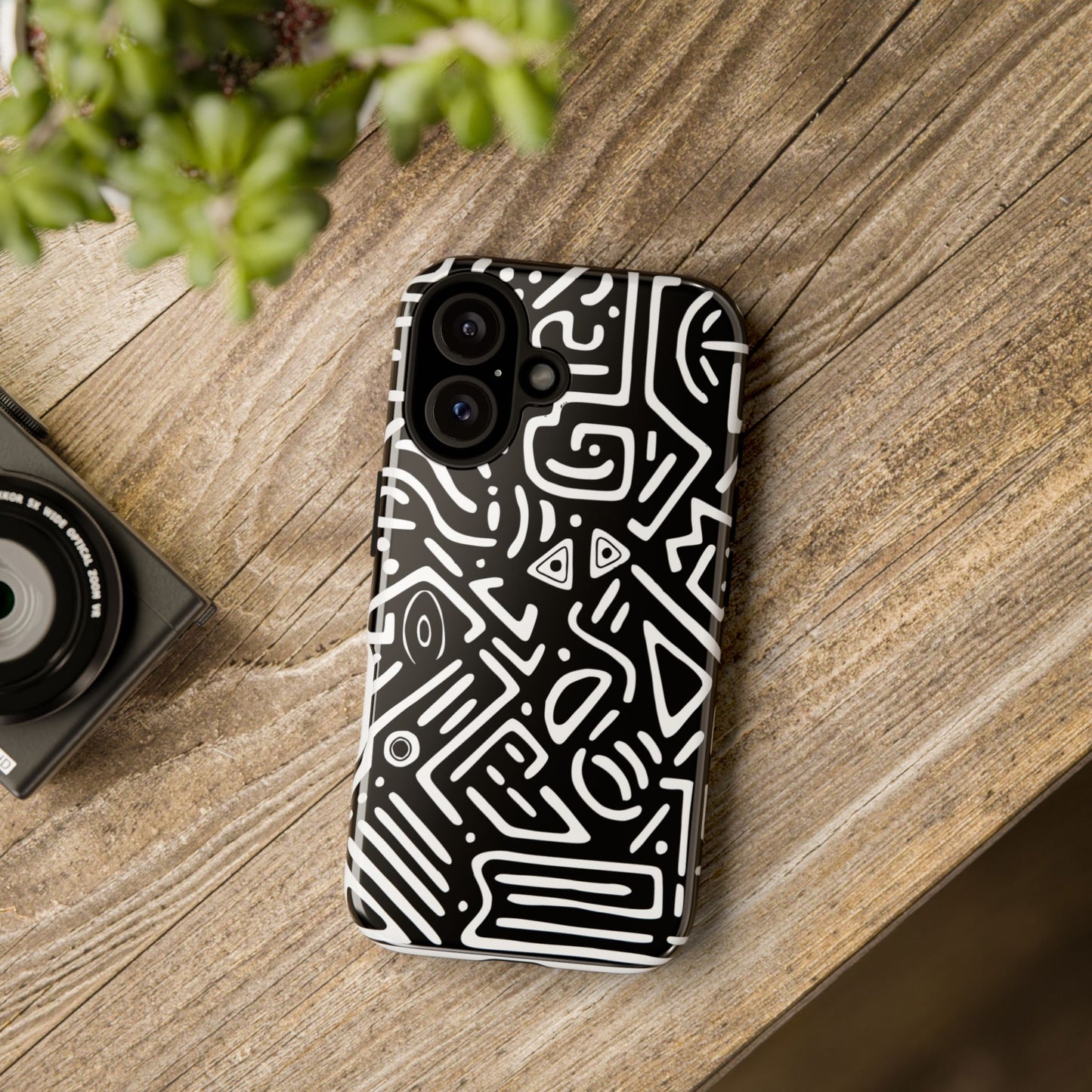 Stylish Phone Case, Abstract Design, Tough Cell Phone Cover, Modern Smartphone Protector, Gift for Tech Lovers, Unique Accessories