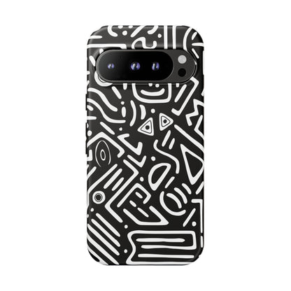 Stylish Phone Case, Abstract Design, Tough Cell Phone Cover, Modern Smartphone Protector, Gift for Tech Lovers, Unique Accessories