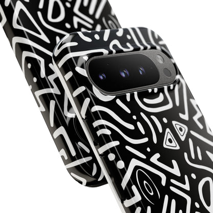 Stylish Phone Case, Abstract Design, Tough Cell Phone Cover, Modern Smartphone Protector, Gift for Tech Lovers, Unique Accessories