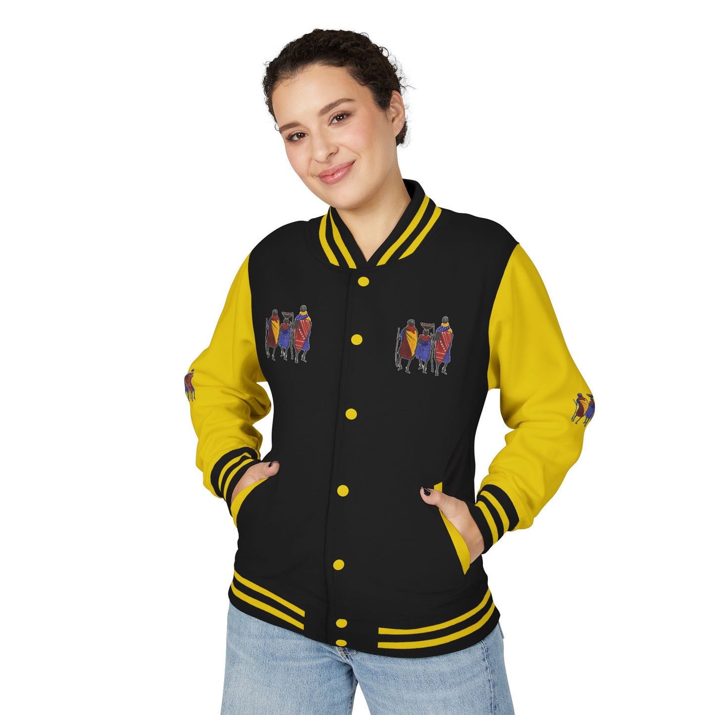 Ngwetsi - Unisex Letterman Jacket with Colorful Parrots Design, Trendy Outerwear, Casual Style, Gift for Animal Lovers, Comfortable and [...]