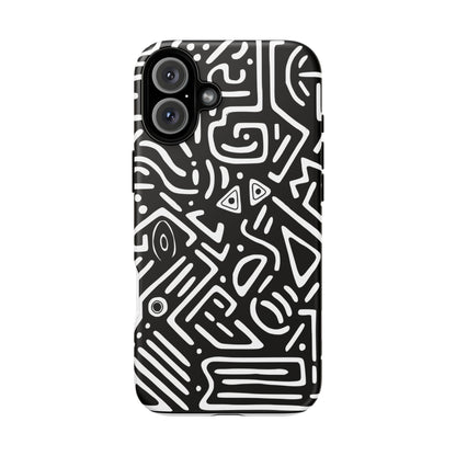 Stylish Phone Case, Abstract Design, Tough Cell Phone Cover, Modern Smartphone Protector, Gift for Tech Lovers, Unique Accessories