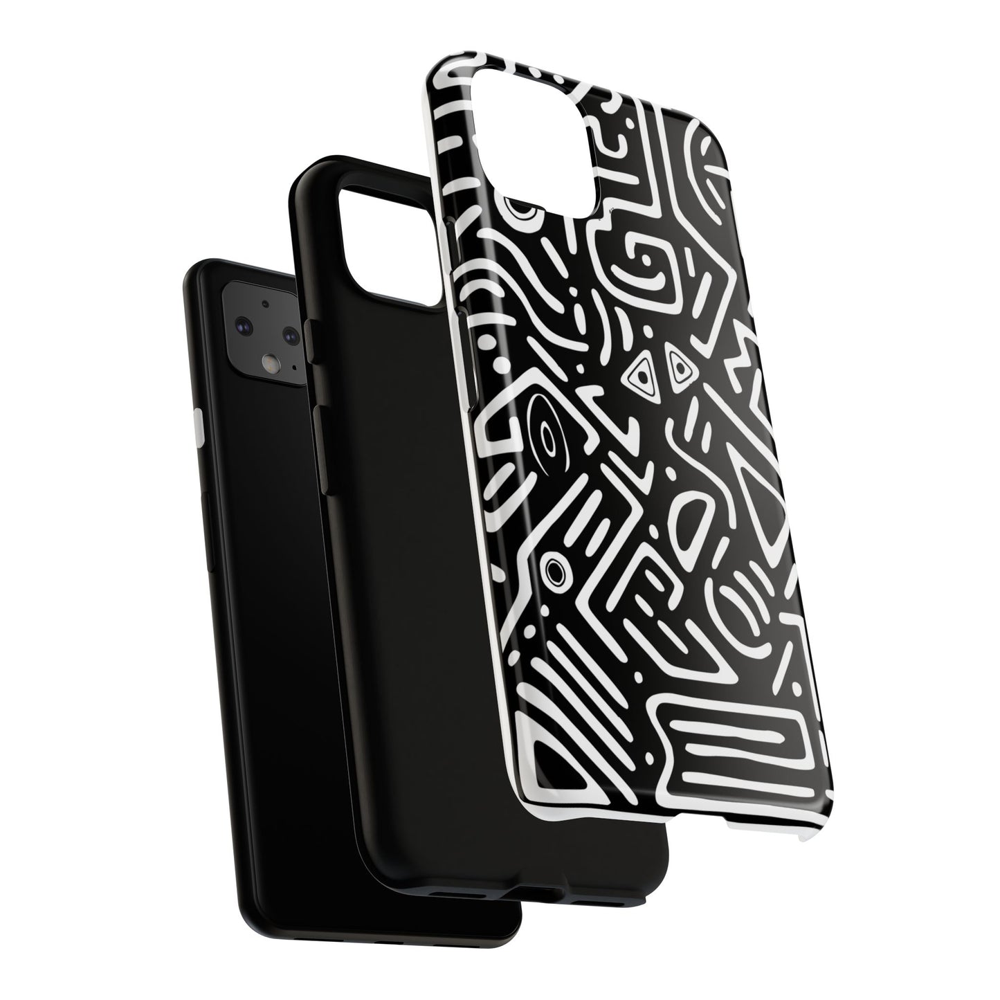 Stylish Phone Case, Abstract Design, Tough Cell Phone Cover, Modern Smartphone Protector, Gift for Tech Lovers, Unique Accessories