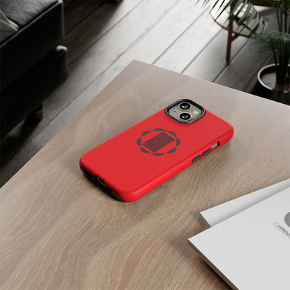Tough Cases Phone Case, Bold Red Design, Unique Gift for Tech Lovers, Customize for Birthdays, Holidays, Everyday Use
