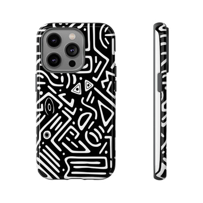 Stylish Phone Case, Abstract Design, Tough Cell Phone Cover, Modern Smartphone Protector, Gift for Tech Lovers, Unique Accessories