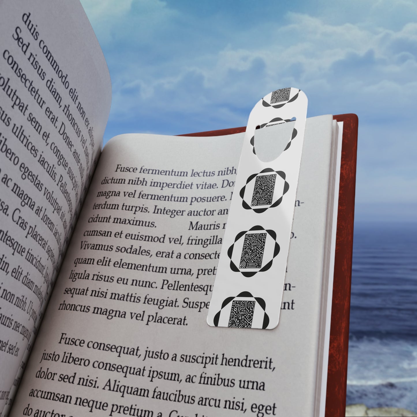 Stylish Bookmark with QR Code, Book Lover Gift, Unique Metal Bookmark, Reading Accessory, Personalized Book Mark