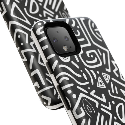 Stylish Phone Case, Abstract Design, Tough Cell Phone Cover, Modern Smartphone Protector, Gift for Tech Lovers, Unique Accessories