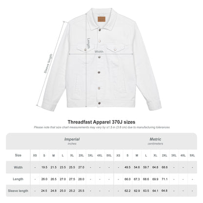 Dinkgwana Embroidered Unisex Denim Jacket, Stylish Outerwear, Casual Fashion, Unique Streetwear