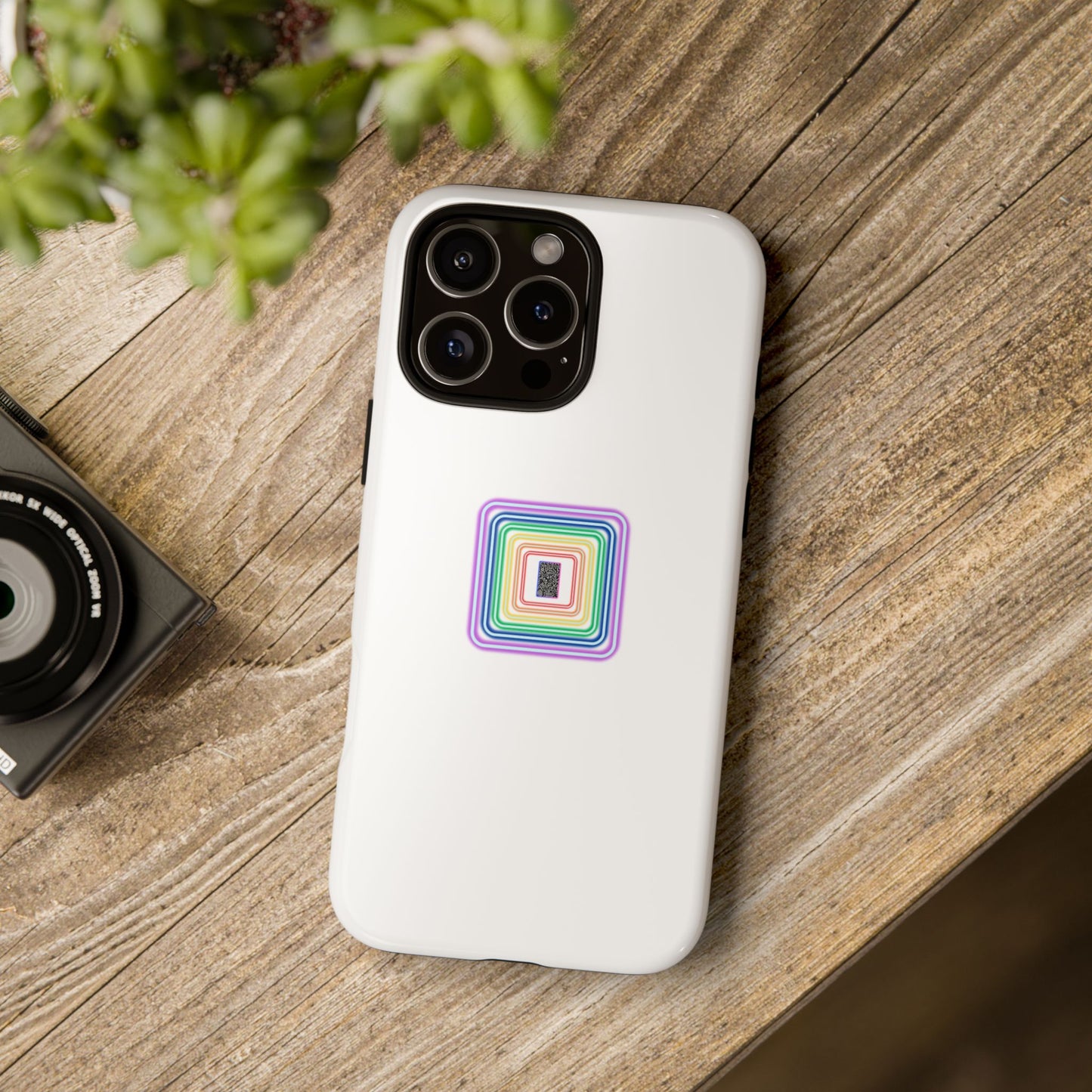 Colorful Geometric Phone Case for Tough Cases, Fun Phone Accessory, Unique Gift, Trendy Tech, Phone Protection