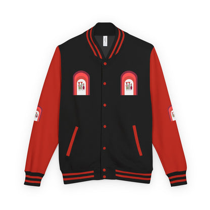 Dinkgwana - Unisex Letterman Jacket with Retro Design, Trendy Outerwear, Perfect for College, Parties, Gift Idea, Sports Events, Casual Wear