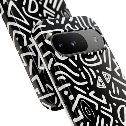 Stylish Phone Case, Abstract Design, Tough Cell Phone Cover, Modern Smartphone Protector, Gift for Tech Lovers, Unique Accessories