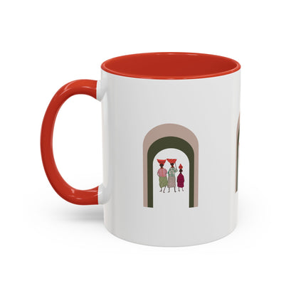 Dinkgwana Accent Coffee Mug - Modern Art Design for Home or Office