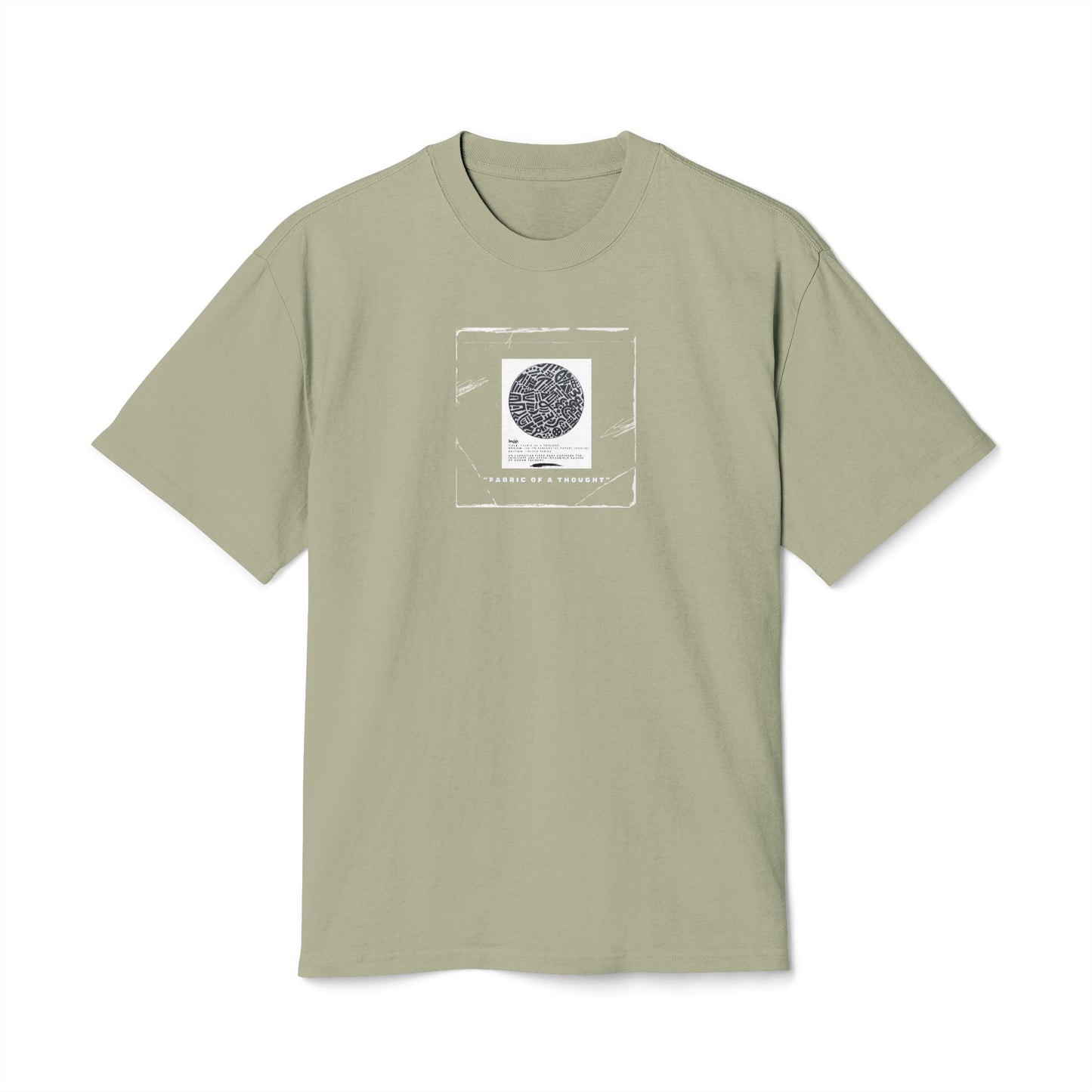 Fabric Of A Thought - Unisex Heavy Faded Tee | Relaxed Casual Style | Perfect for Everyday Wear, Gifting, Festivals, Summer Outings, Lounge Wear