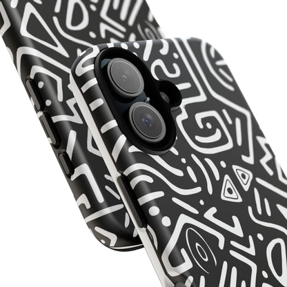 Stylish Phone Case, Abstract Design, Tough Cell Phone Cover, Modern Smartphone Protector, Gift for Tech Lovers, Unique Accessories