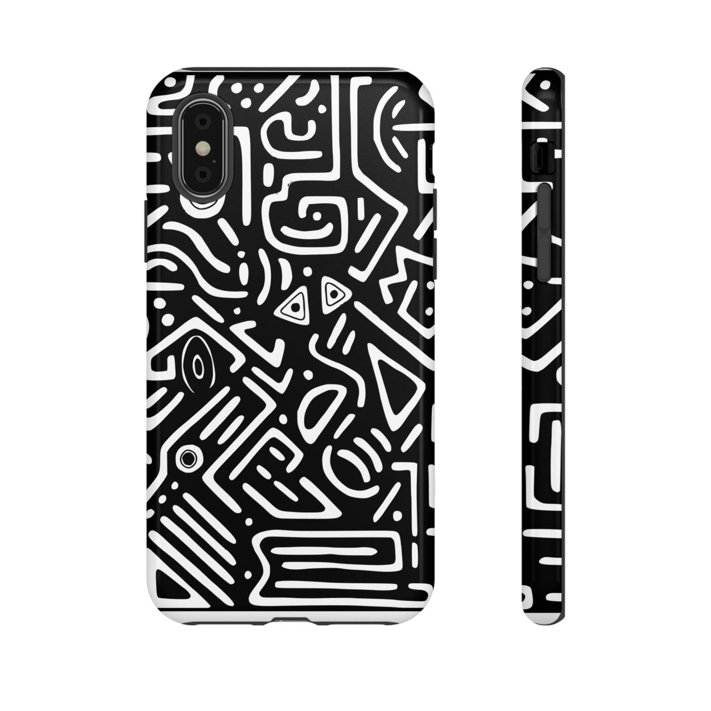 Stylish Phone Case, Abstract Design, Tough Cell Phone Cover, Modern Smartphone Protector, Gift for Tech Lovers, Unique Accessories