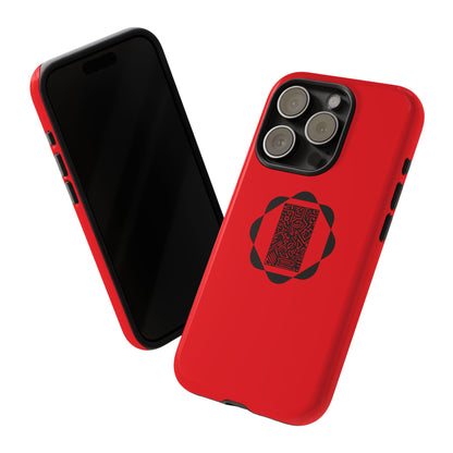 Tough Cases Phone Case, Bold Red Design, Unique Gift for Tech Lovers, Customize for Birthdays, Holidays, Everyday Use