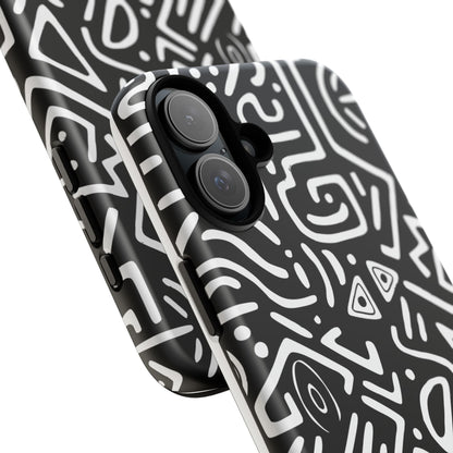 Stylish Phone Case, Abstract Design, Tough Cell Phone Cover, Modern Smartphone Protector, Gift for Tech Lovers, Unique Accessories