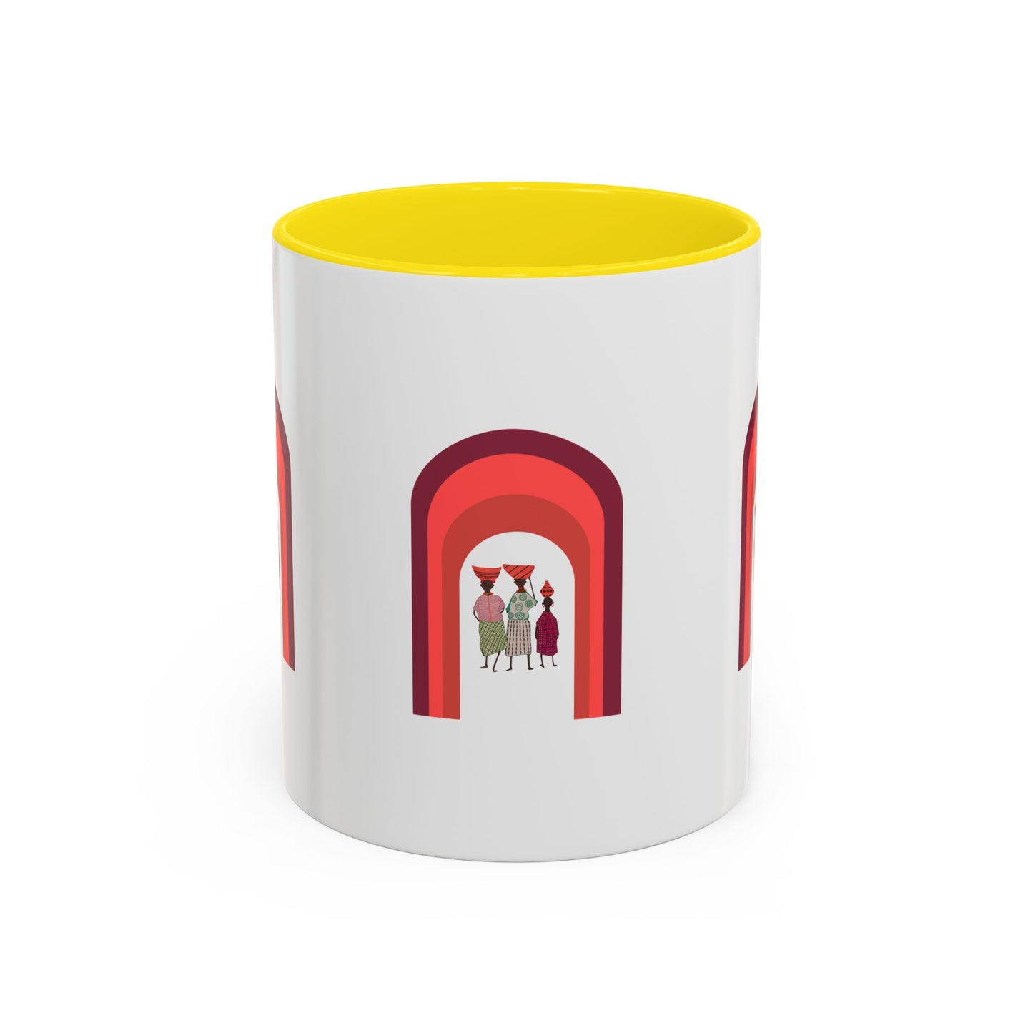 Colorful Tribal Accent Coffee Mug - Unique Art Design for Nightly Relaxation
