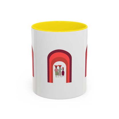 Colorful Tribal Accent Coffee Mug - Unique Art Design for Nightly Relaxation