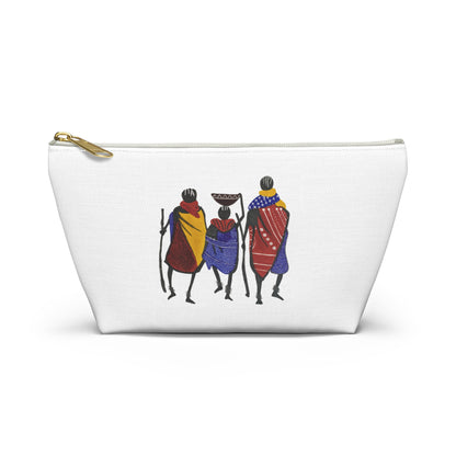 Ngwetsi - Accessory Pouch | Travel Bag, Cosmetic Case, Ethnic Print, Cultural Gift, Lightweight Makeup Organizer