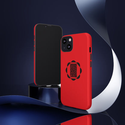 Tough Cases Phone Case, Bold Red Design, Unique Gift for Tech Lovers, Customize for Birthdays, Holidays, Everyday Use