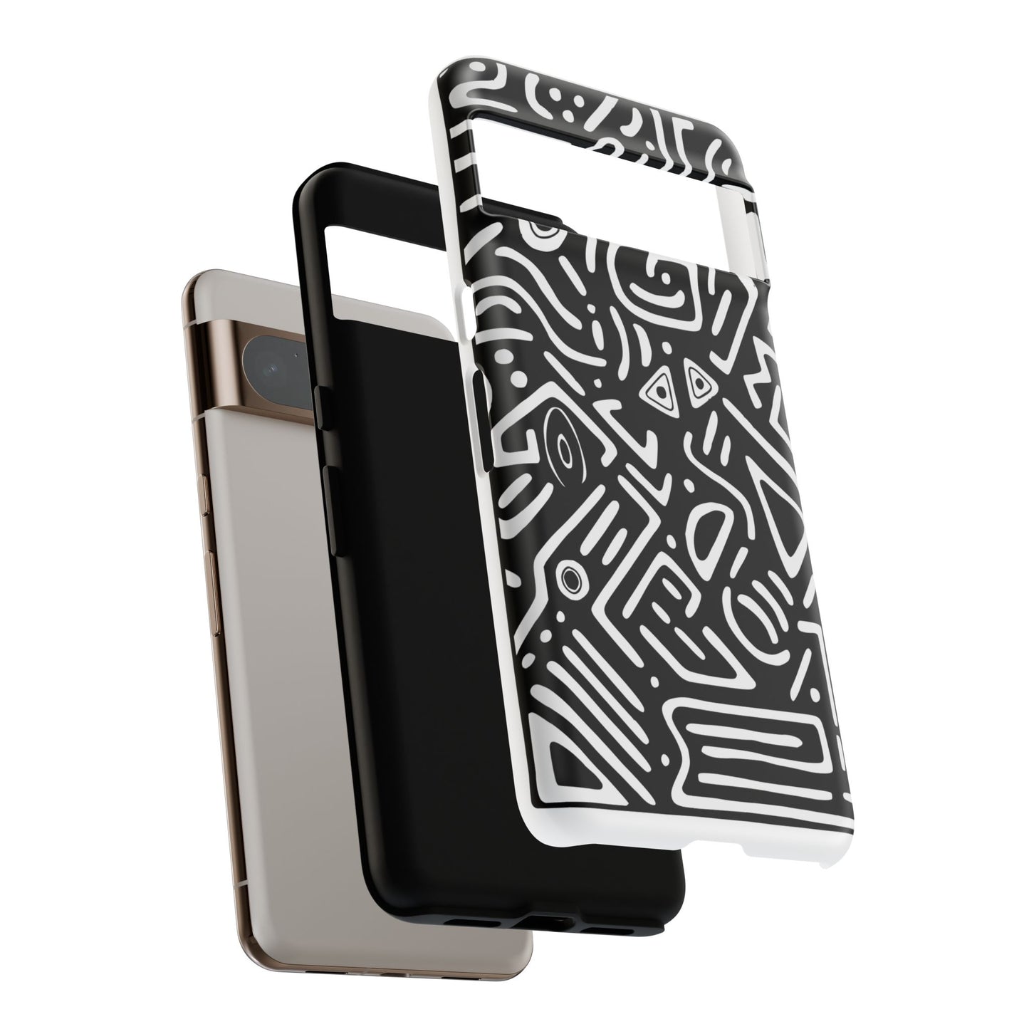 Stylish Phone Case, Abstract Design, Tough Cell Phone Cover, Modern Smartphone Protector, Gift for Tech Lovers, Unique Accessories