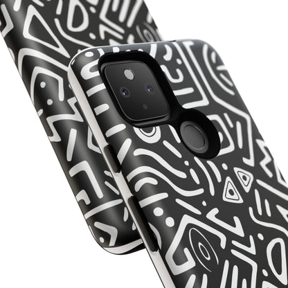 Stylish Phone Case, Abstract Design, Tough Cell Phone Cover, Modern Smartphone Protector, Gift for Tech Lovers, Unique Accessories