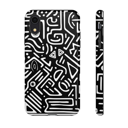 Stylish Phone Case, Abstract Design, Tough Cell Phone Cover, Modern Smartphone Protector, Gift for Tech Lovers, Unique Accessories