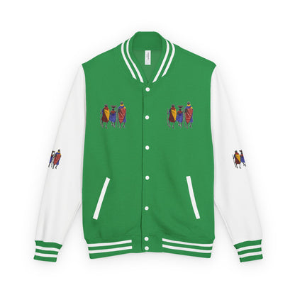 Ngwetsi - Unisex Letterman Jacket with Colorful Parrots Design, Trendy Outerwear, Casual Style, Gift for Animal Lovers, Comfortable and [...]