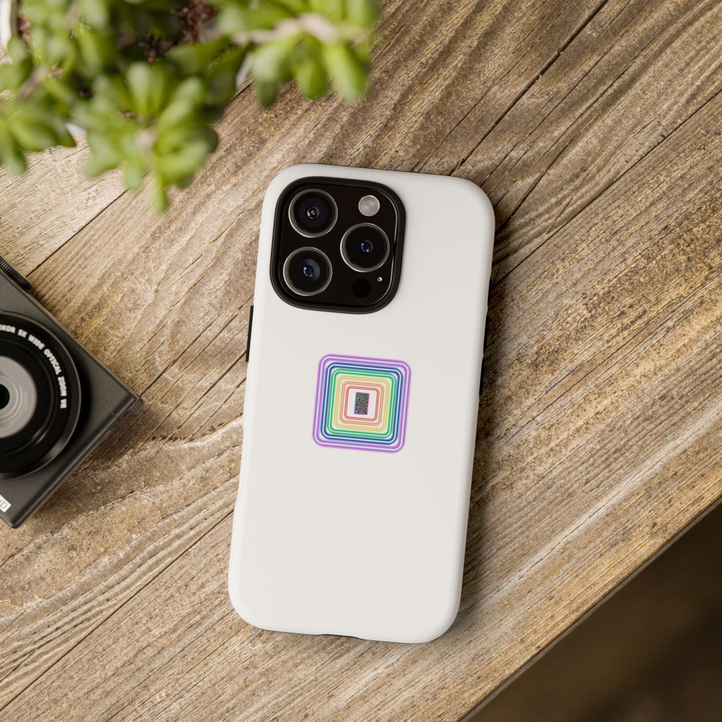 Colorful Geometric Phone Case for Tough Cases, Fun Phone Accessory, Unique Gift, Trendy Tech, Phone Protection