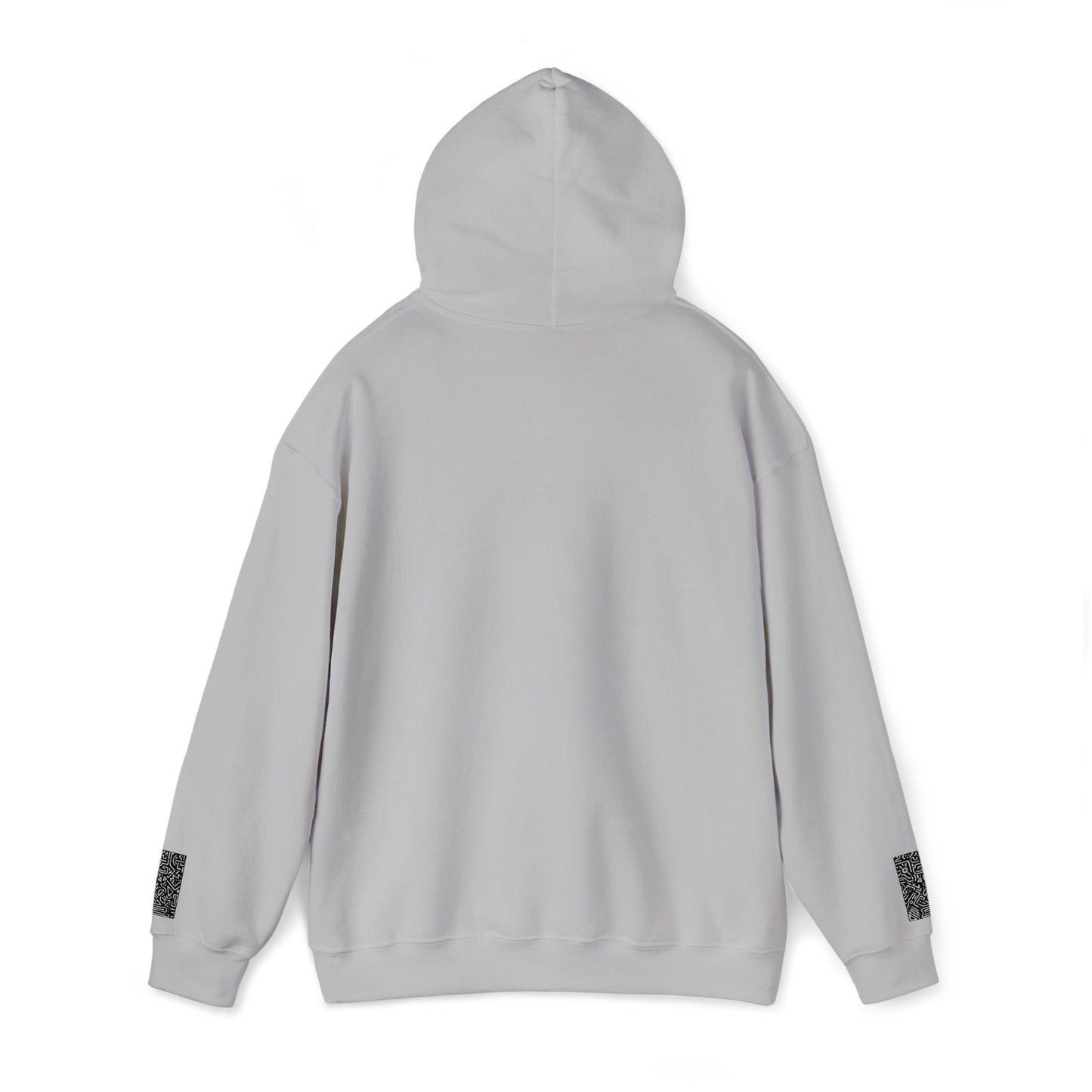 Pulse Hoodie — Minimal Black & White Tech Graphic