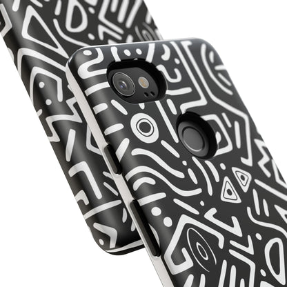 Stylish Phone Case, Abstract Design, Tough Cell Phone Cover, Modern Smartphone Protector, Gift for Tech Lovers, Unique Accessories