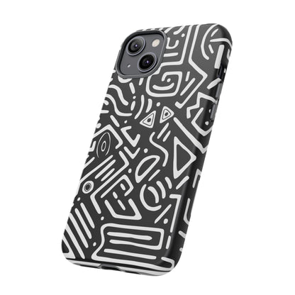 Stylish Phone Case, Abstract Design, Tough Cell Phone Cover, Modern Smartphone Protector, Gift for Tech Lovers, Unique Accessories