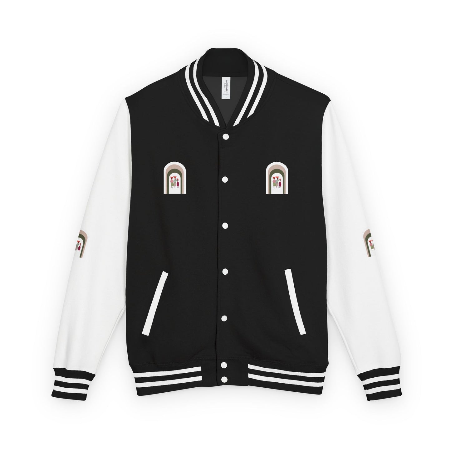 Dinkgwana - Stylish Unisex Letterman Jacket, Vintage Style Outerwear, Casual Everyday Jacket, Gift for Friends, Sports and Weekend Style