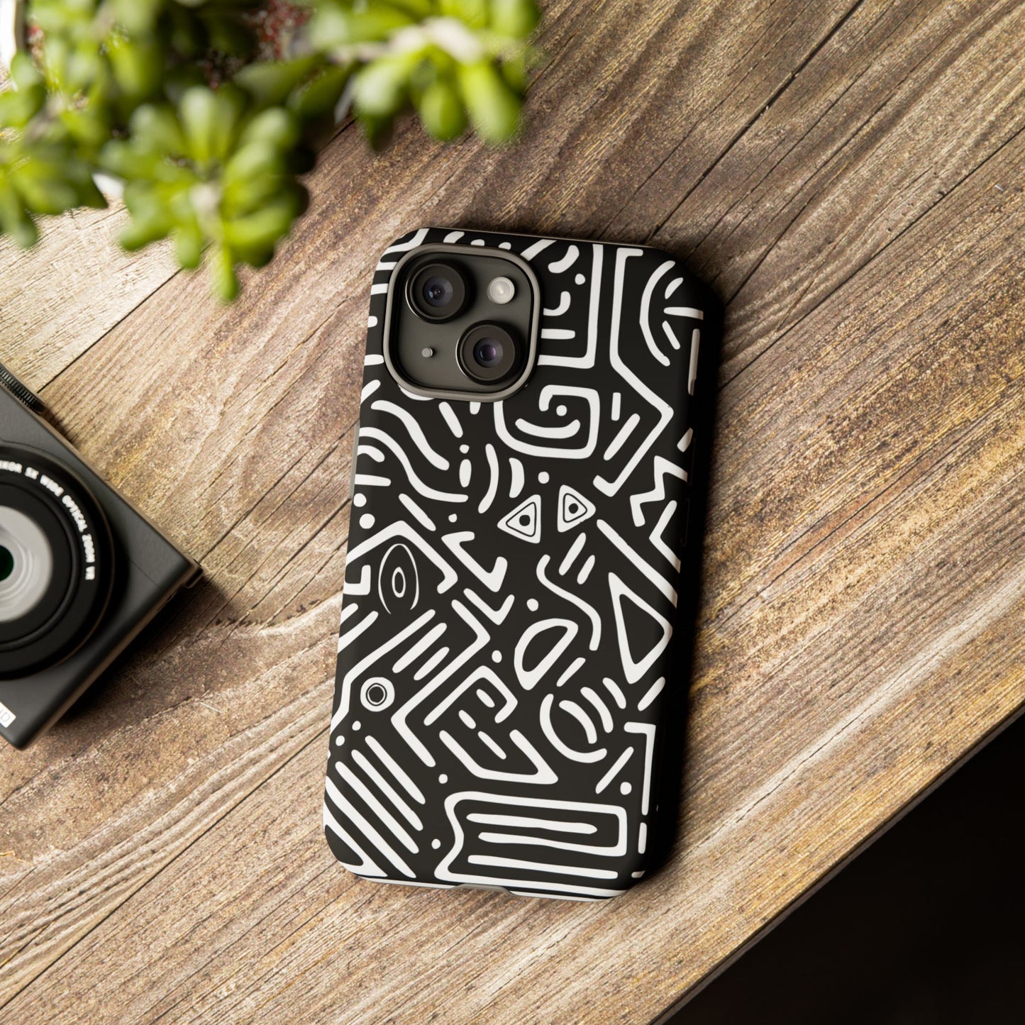 Stylish Phone Case, Abstract Design, Tough Cell Phone Cover, Modern Smartphone Protector, Gift for Tech Lovers, Unique Accessories