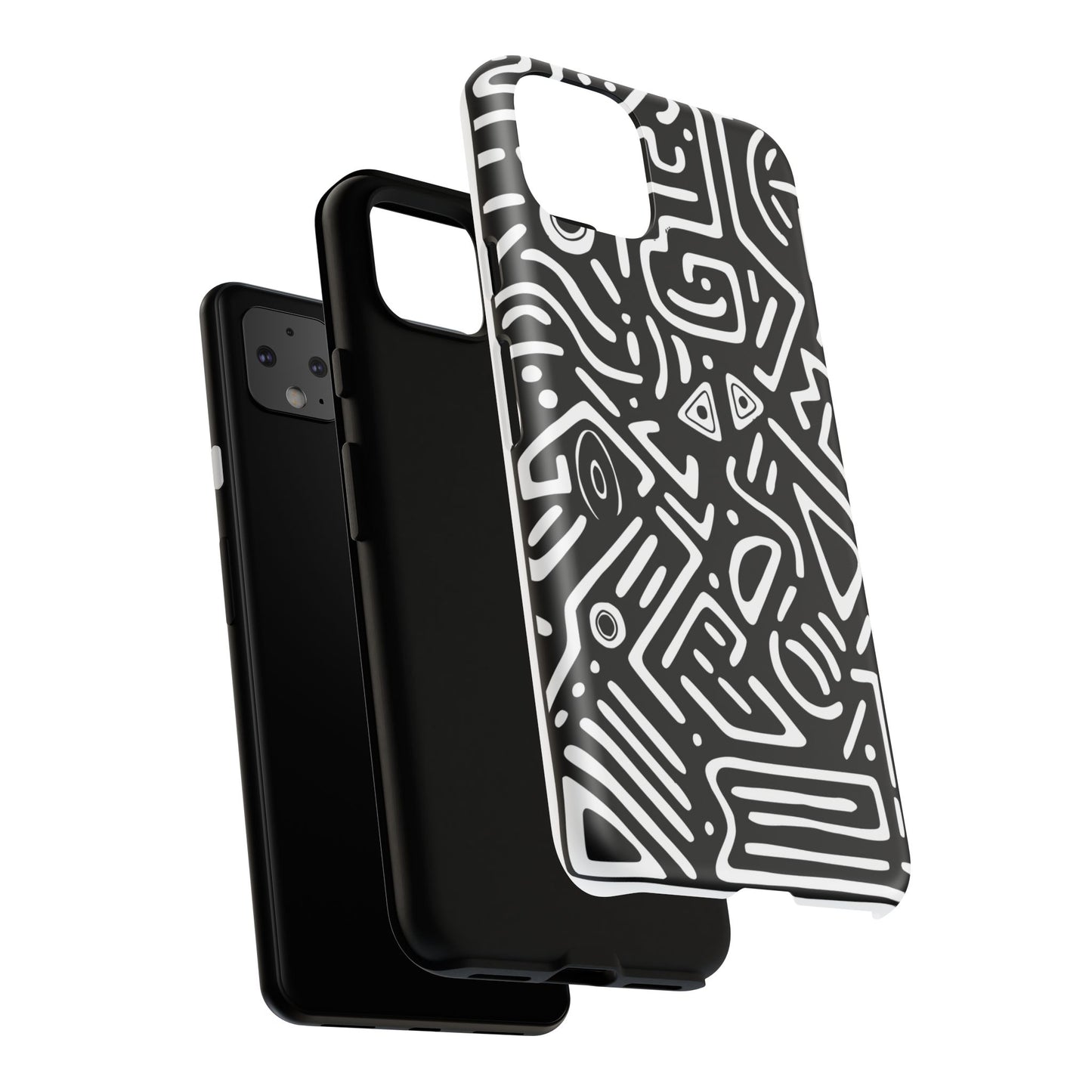 Stylish Phone Case, Abstract Design, Tough Cell Phone Cover, Modern Smartphone Protector, Gift for Tech Lovers, Unique Accessories