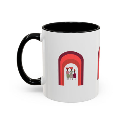 Colorful Tribal Accent Coffee Mug - Unique Art Design for Nightly Relaxation