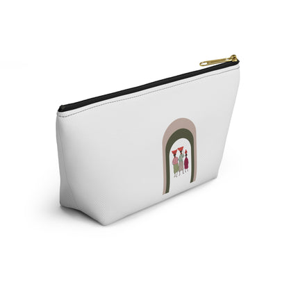 Dinkgwana - Artistic Accessory Pouch, Stylish Makeup Bag, Floral Travel Organizer, Cute Pencil Case, Unique Gift for Her