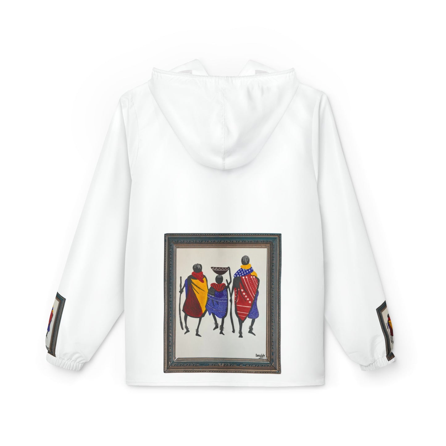 Ngwetsi - Windbreaker Jacket - Unique AOP Design, Stylish Lightweight Outerwear for Festivals, Travel, Everyday Use