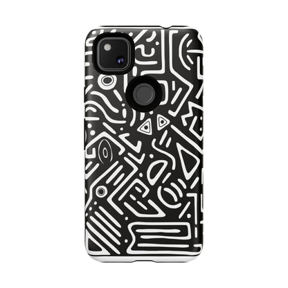 Stylish Phone Case, Abstract Design, Tough Cell Phone Cover, Modern Smartphone Protector, Gift for Tech Lovers, Unique Accessories