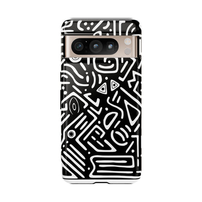 Stylish Phone Case, Abstract Design, Tough Cell Phone Cover, Modern Smartphone Protector, Gift for Tech Lovers, Unique Accessories