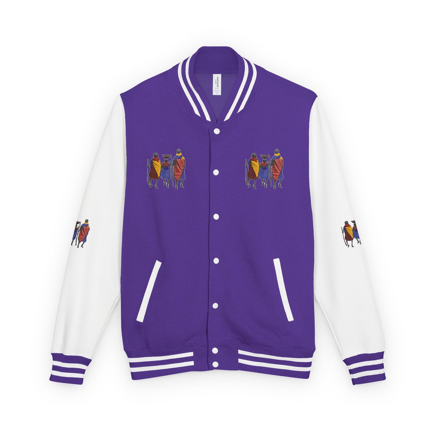 Ngwetsi - Unisex Letterman Jacket with Colorful Parrots Design, Trendy Outerwear, Casual Style, Gift for Animal Lovers, Comfortable and [...]