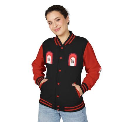 Dinkgwana - Unisex Letterman Jacket with Retro Design, Trendy Outerwear, Perfect for College, Parties, Gift Idea, Sports Events, Casual Wear