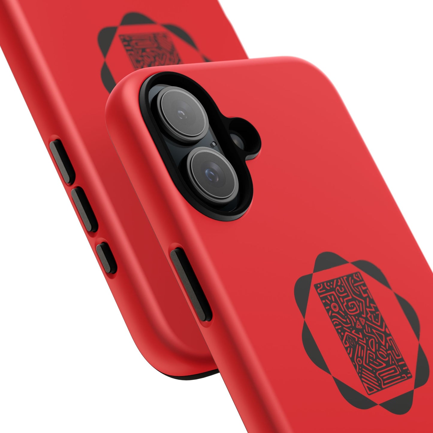 Tough Cases Phone Case, Bold Red Design, Unique Gift for Tech Lovers, Customize for Birthdays, Holidays, Everyday Use